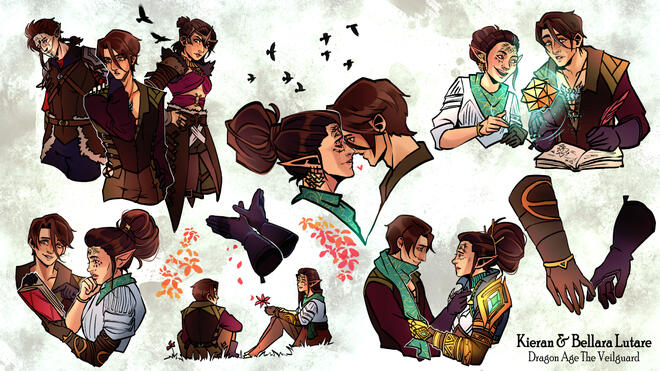 Coloured Sketch Page